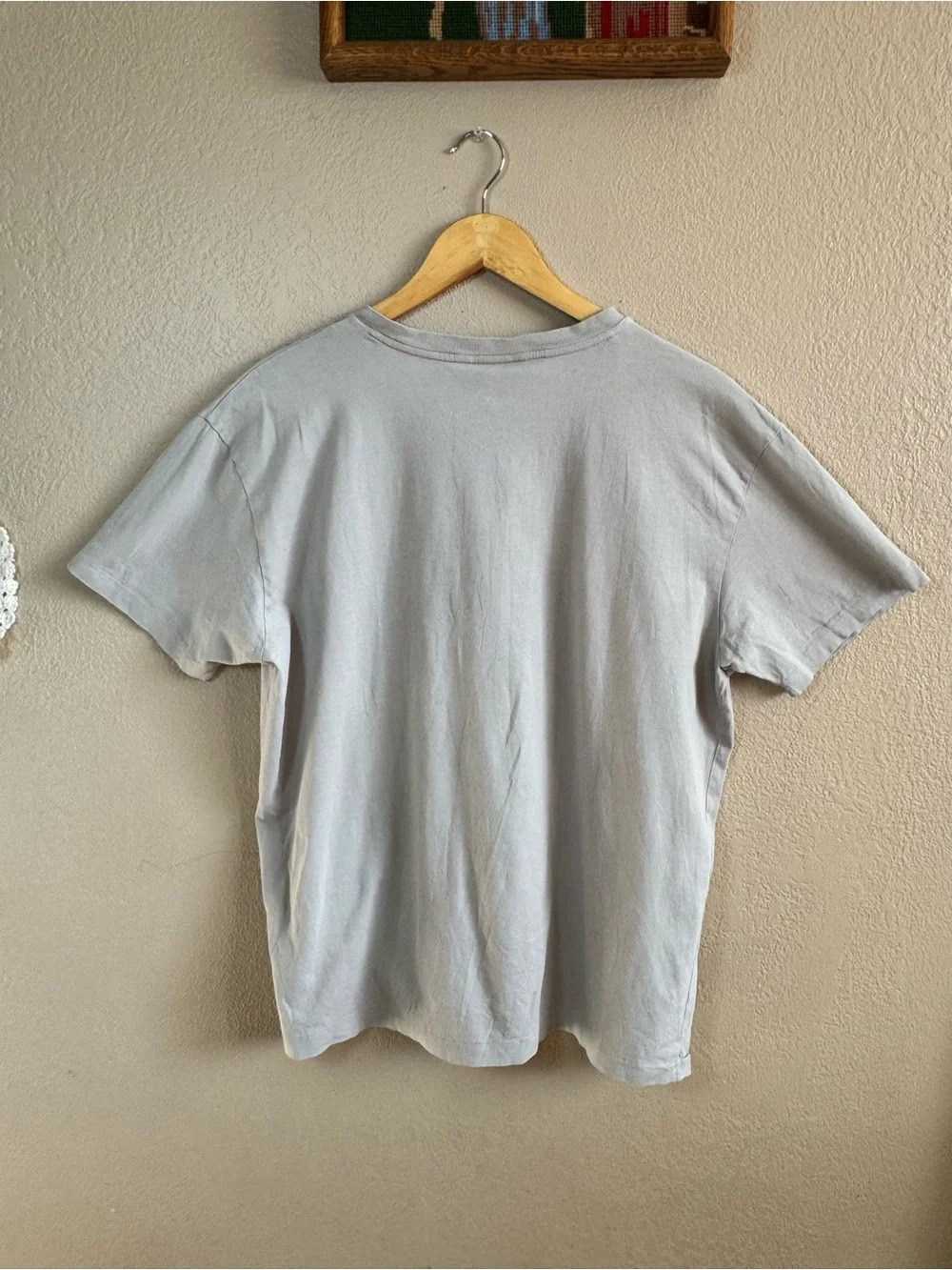Polo by Ralph Lauren Men’s Light Gray V-Neck Tee | Size Medium